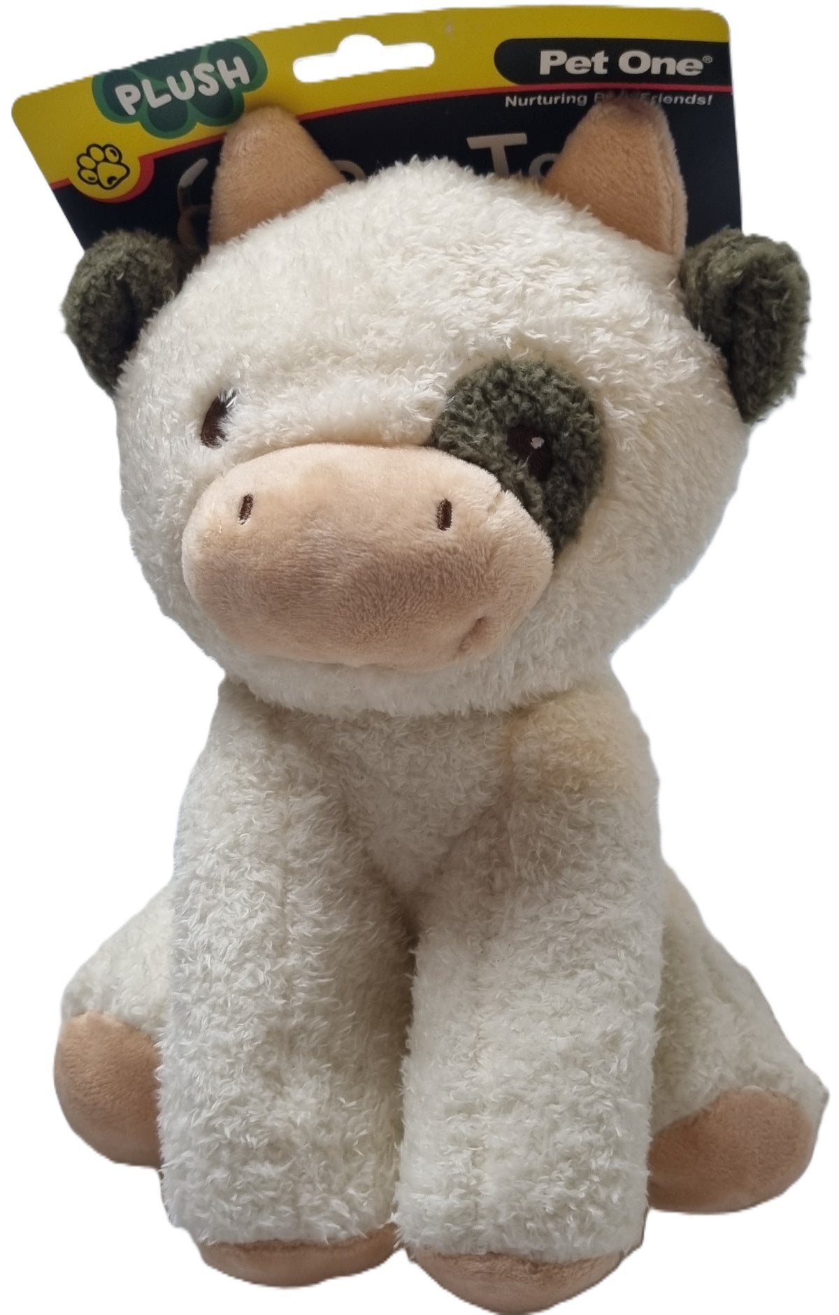 Pet One - Dog Toy - Plush Squeaky - Crinkle Cow 22cmH