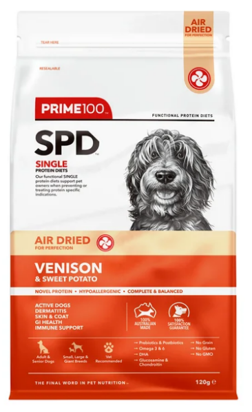 Prime 100 SPD Air Dried - Venison & Sweet Potato 120g