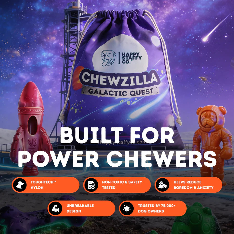 Happy Staffy - Chewzilla® Galactic Quest Collection