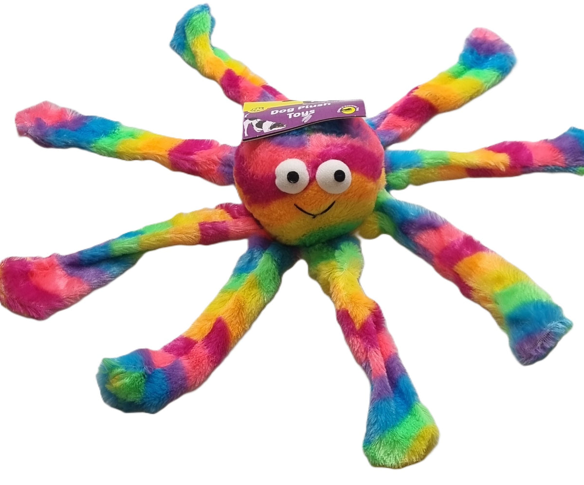 Pet One - Plush Rainbow Octopus