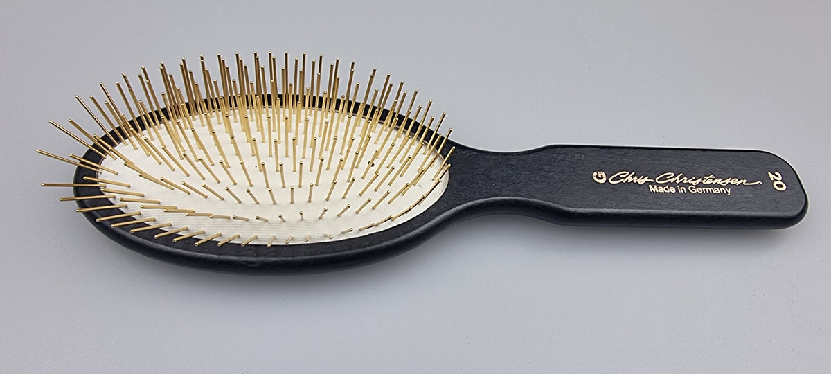 Chris Christensen Gold Series Oval Gold Pin Brush 20mm