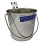 Stainless Steel Flat Sided Bucket - 5.5 Litres - Two Hooks
