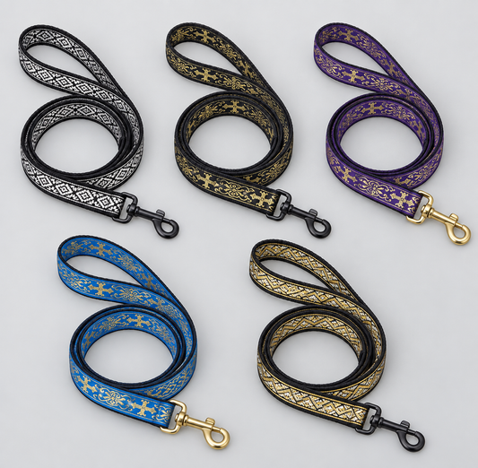 Alpha Dog Bling Show Leads 60cm long x 2cm Wide