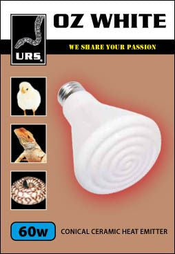 URS Oz White ceramic Globe 60w