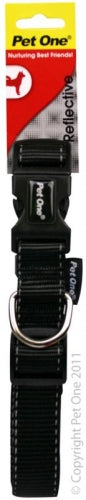 Collar Nylon Refl Adj 17 to 26cm 10mm