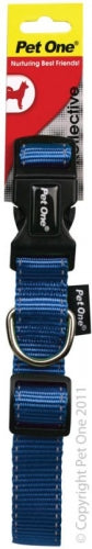 Collar Nylon Refl Adj 17 to 26cm 10mm