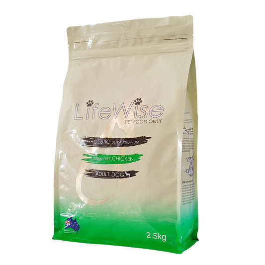 LifeWise Adult Dog Grain Free Chicken Turkey & Vegetables 2.5kg GREEN