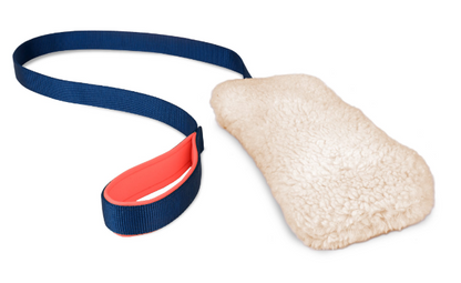 Coachi Chase & Crinkle Navy Coral & Faux Lambswool