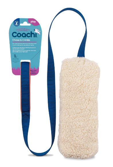 Coachi Chase & Crinkle Navy Coral & Faux Lambswool