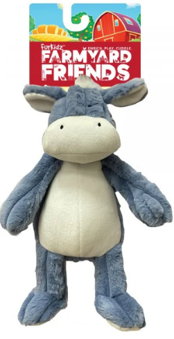 FurKidz Farmyard Friends Donkey Plush Dog Toy