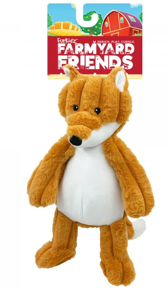 FurKidz Farmyard Friends - Fox - Plush Dog Toy