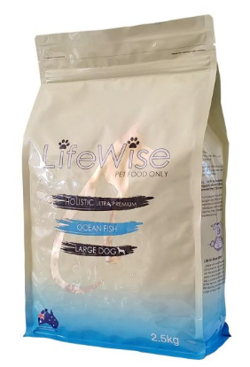 LifeWise Adult Dog Large Bites Ocean Fish Rice & Vegetables 2.5kg