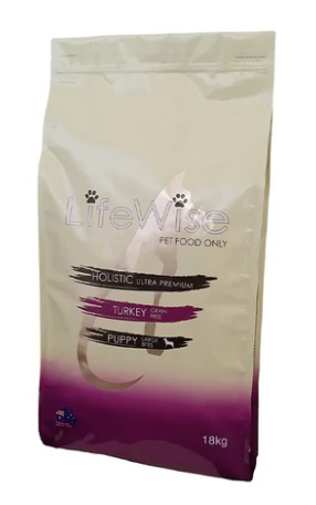 LifeWise Puppy Stage 3 Large Bites Turkey & Vegetables Grain Free 18kg