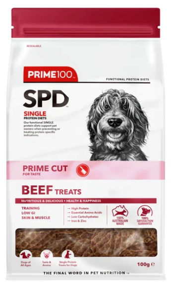 Prime 100 SPD Prime Cut - Beef Treats - 100g