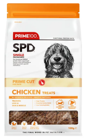 Prime 100 SPD Prime Cut - Chicken Treats - 100g