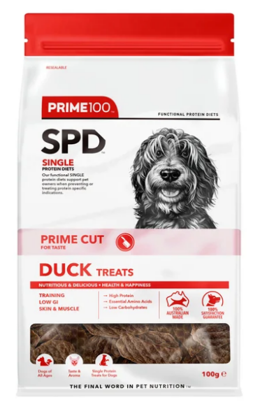Prime 100 SPD Prime Cut - Duck Treats - 100g