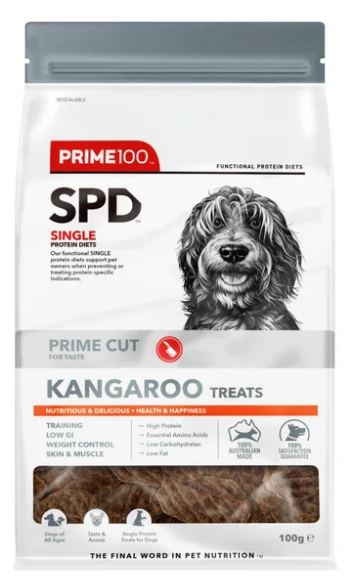 Prime 100 SPD Prime Cut - Kangaroo Treats - 100g