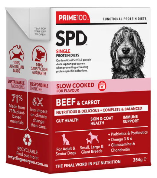 Prime 100 SPD Slow Cooked - Beef & Carrot - 354g
