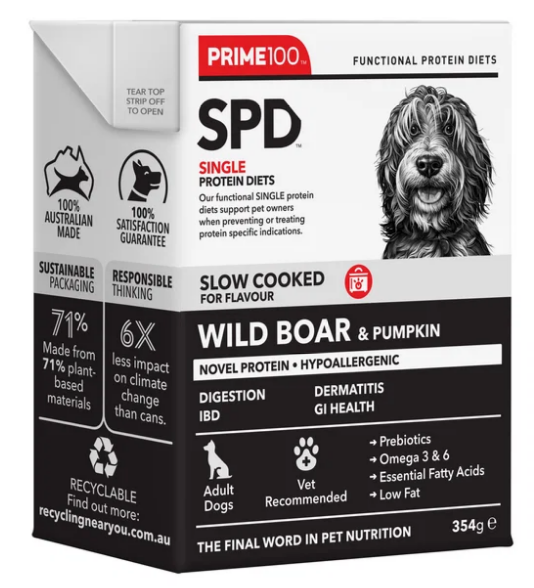Prime 100 SPD Slow Cooked - Wild Boar & Pumpkin - 354g