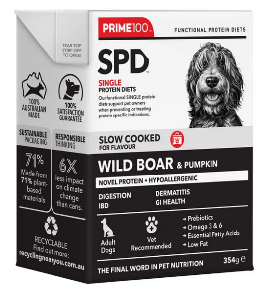 Prime 100 SPD Slow Cooked - Wild Boar & Pumpkin - 354g