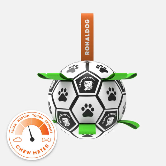 Happy Staffy - Ronaldog Soccer Ball